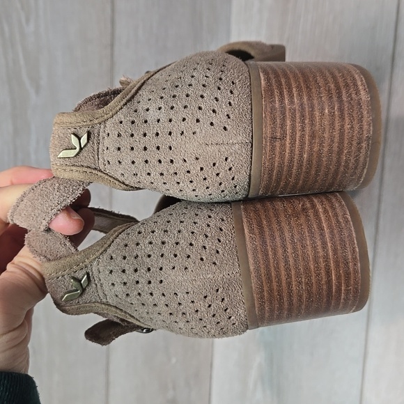 Koolaburra by Ugg Australia Women Ashlyn Leather Open Toe Heels Sandals shoes 9 - Picture 7 of 12